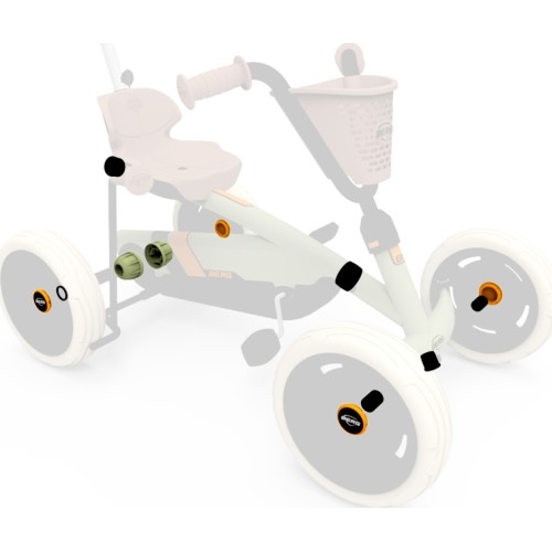 Buzzy 2-in-1 – części plastikowe, Retro Green