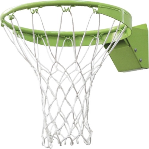 Obręcz do koszykówki EXIT Galaxy Dunkring z siatką, metalowa, zielona, 45 cm