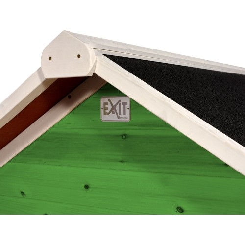 Drewniany domek dla dzieci EXIT Loft 300, zielony