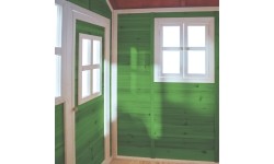 Drewniany domek dla dzieci EXIT Loft 300, zielony