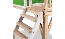 Drewniany domek dla dzieci EXIT Loft 300, zielony