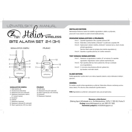 Sygnalizator brań Zfish Bite Helios 1264