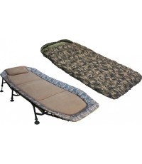 Łóżko polowe ze śpiworem Zfish Flat Camo 220x100 cm