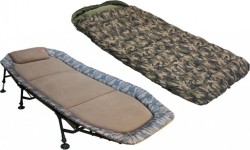 Łóżko polowe ze śpiworem Zfish Flat Camo 220x100 cm