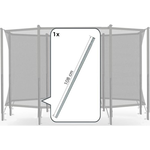 Dolna rura siatki ochronnej Comfort Berg z uchwytem sprężyny, 108 cm