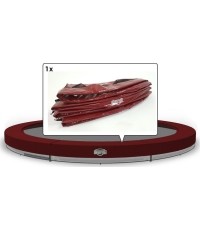 Osłona sprężyn do trampoliny InGround Elite, czerwona, 430 cm (14 ft)