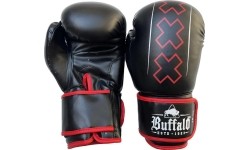 Rękawice bokserskie Buffalo Outrage, czarno-czerwone, 10 oz