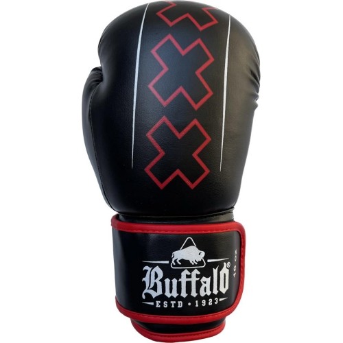 Rękawice bokserskie Buffalo Outrage, czarno-czerwone, 10 oz