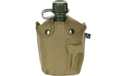 Plastikowa manierka z pokrowcem MFH - Coyote Tan, 1 l