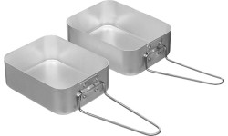 Zestaw menażek MFH, aluminium, 2-częściowy