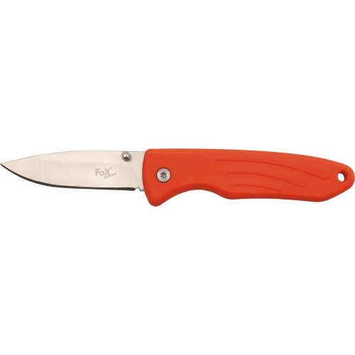Nóż FoxOutdoor Jack - pomarańczowy, rączka TPR