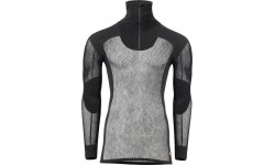 Męski sweter z zamkiem Aclima WN Polo, czarny, XS - 123