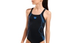 Strój kąpielowy G Graphic Swim Pro Back czarno-turkusowy 10-11 - 580