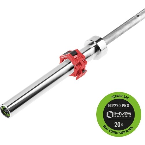 Gryf olimpijski HMS GOP220, 2200 mm + zacisk ZG1000R