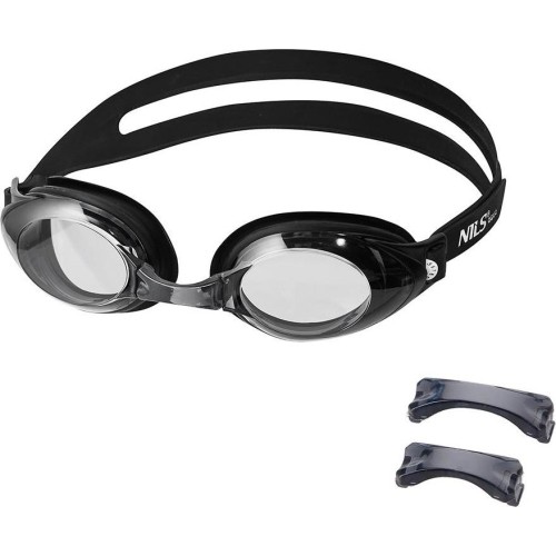 Czarne okulary pływackie NILS Aqua NQG130AF