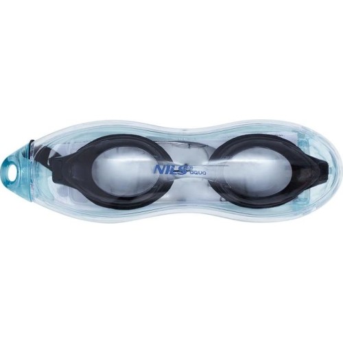 Czarne okulary pływackie NILS Aqua NQG130AF