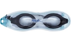 Czarne okulary pływackie NILS Aqua NQG130AF