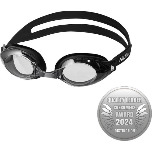 Czarne okulary pływackie NILS Aqua NQG130AF