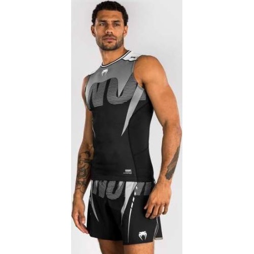Venum Adrenaline rashguard bez rękawów - czarny/srebrnoszary