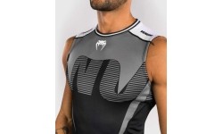 Venum Adrenaline rashguard bez rękawów - czarny/srebrnoszary