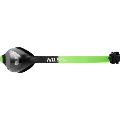 Dziecięce okulary pływackie Nils Aqua NQG170AF czarno-zielone