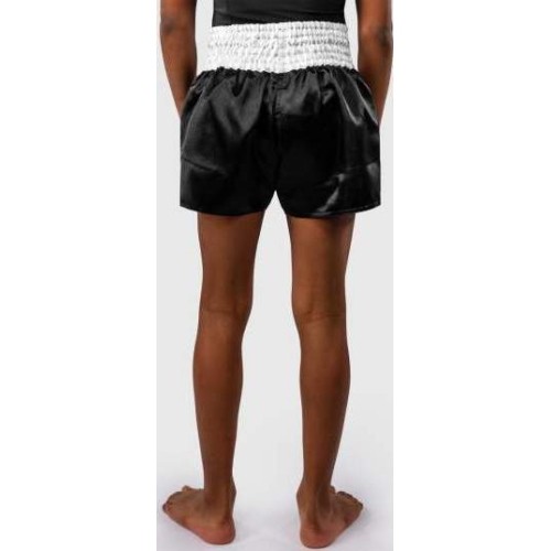 Spodenki Muay Thai Venum Classic dla dzieci, czarno-białe