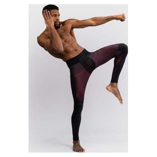 Męskie legginsy Venum G-Fit Air, Deep Black/Fire Red