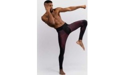 Męskie legginsy Venum G-Fit Air, Deep Black/Fire Red