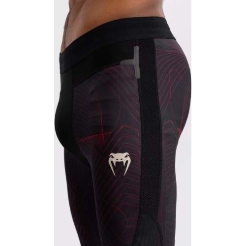 Męskie legginsy Venum G-Fit Air, Deep Black/Fire Red