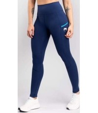 Damskie legginsy Venum X Top Rank Original, długie, granatowe
