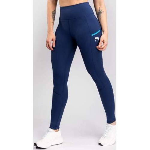 Damskie legginsy Venum X Top Rank Original, długie, granatowe