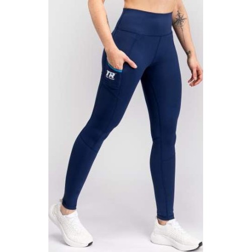 Damskie legginsy Venum X Top Rank Original, długie, granatowe