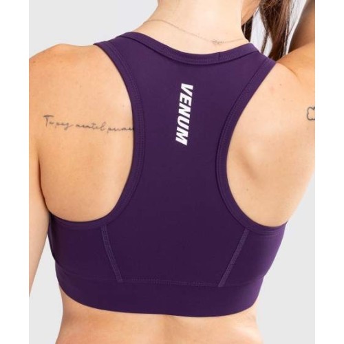 Damski stanik sportowy Venum Essential o średnim podparciu, ciemnofioletowy