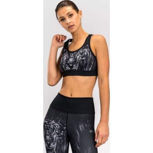 Damski stanik sportowy Venum Tiger, czarny/srebrny