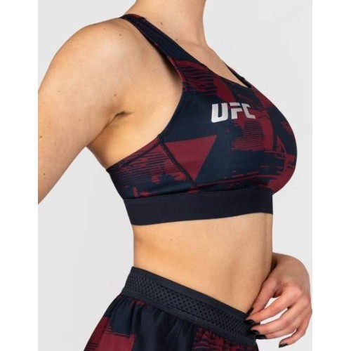 Damski stanik sportowy UFC Zenith by Venum Authentic Fight Week, bordowy
