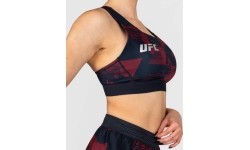 Damski stanik sportowy UFC Zenith by Venum Authentic Fight Week, bordowy