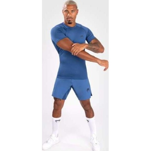 Męski rashguard z krótkim rękawem Venum Contender, niebieski
