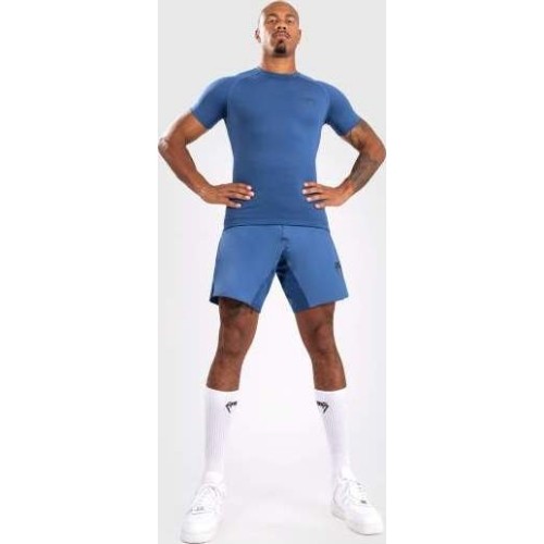 Męski rashguard z krótkim rękawem Venum Contender, niebieski