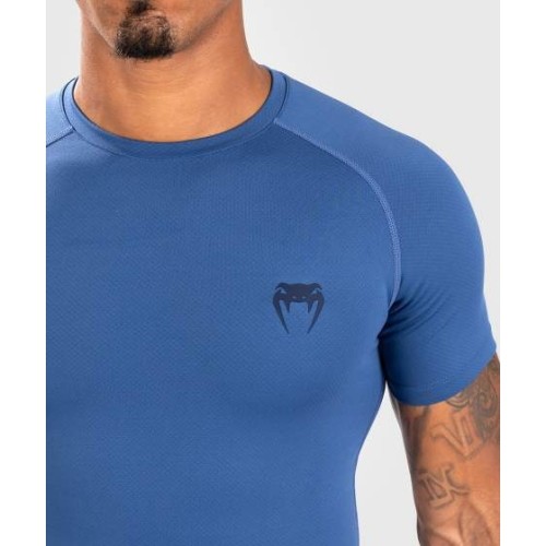 Męski rashguard z krótkim rękawem Venum Contender, niebieski