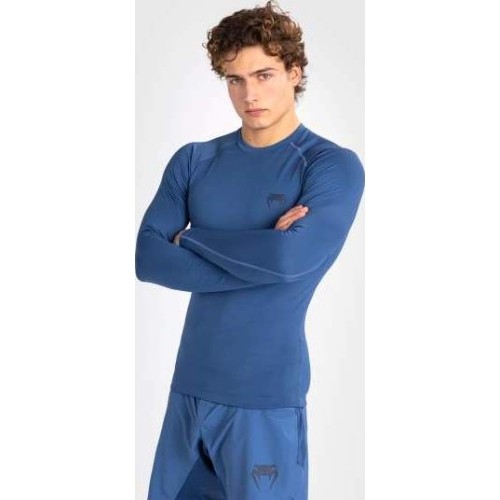 Męska koszulka rashguard z długim rękawem Venum Contender, niebieska
