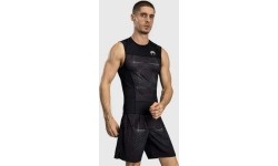 Męski rashguard bez rękawów Venum G-Fit Air, czarno-piaskowy