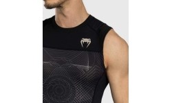Męski rashguard bez rękawów Venum G-Fit Air, czarno-piaskowy