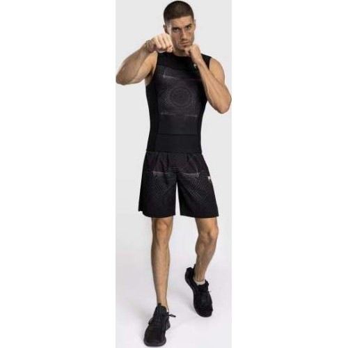 Męski rashguard bez rękawów Venum G-Fit Air, czarno-piaskowy