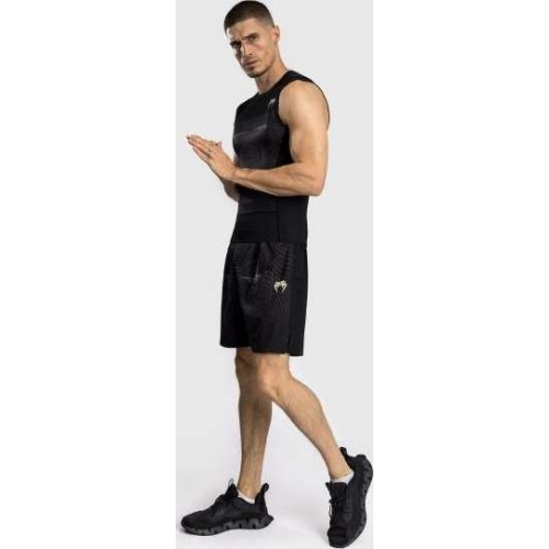 Męski rashguard bez rękawów Venum G-Fit Air, czarno-piaskowy
