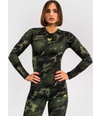 Venum x Sophia Rose damska koszulka rashguard z długim rękawem – Forest Camo