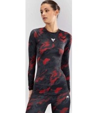 Damska koszulka rashguard z długim rękawem Venum x Sophia Rose Urban Red Camo