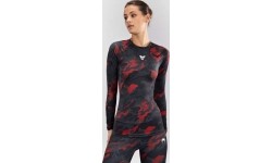Damska koszulka rashguard z długim rękawem Venum x Sophia Rose Urban Red Camo