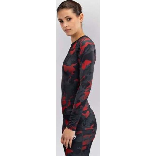 Damska koszulka rashguard z długim rękawem Venum x Sophia Rose Urban Red Camo