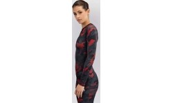 Damska koszulka rashguard z długim rękawem Venum x Sophia Rose Urban Red Camo
