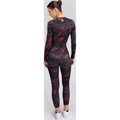 Damska koszulka rashguard z długim rękawem Venum x Sophia Rose Urban Red Camo